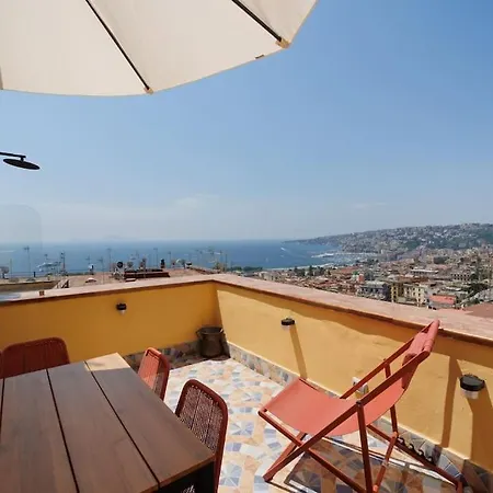 شقة Chiaia Stunning Seaview Studioflat With 2 Terraces By Houseinnaples *