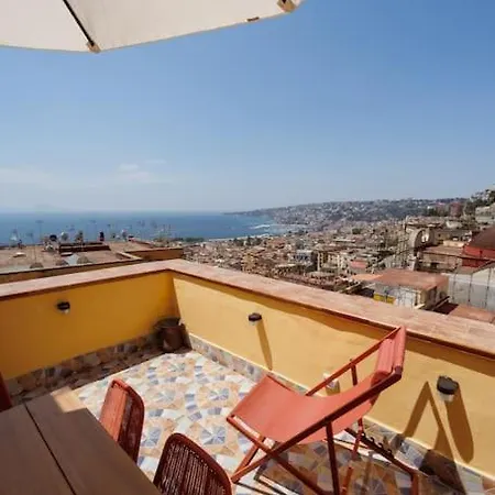 Lägenhet Chiaia Stunning Seaview Studioflat With 2 Terraces By Houseinnaples *